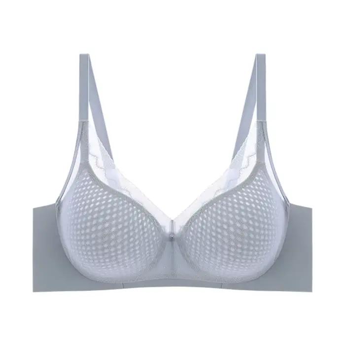 Soutien-gorge grande poitrine pour femme, soutien-gorge léger, respirant, sans couture, soutien doux