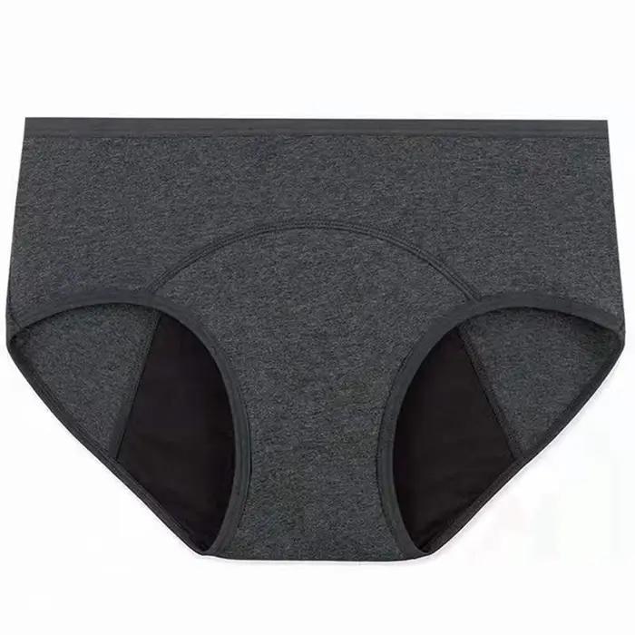 Culotte menstruelle très abondante pour femme, slip respirant en coton, taille basse, sous-vêtements