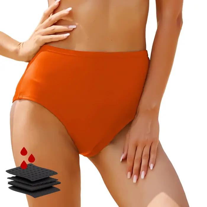 Culotte femme taille haute bas de Bikini maillot de bain taille moyenne maillot de bain slip de bain
