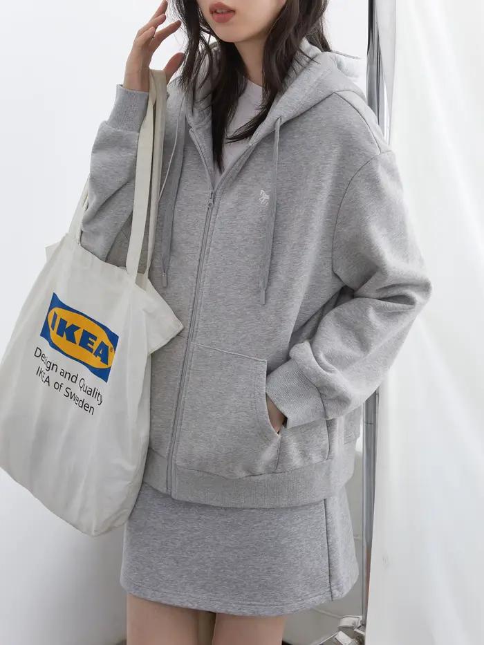 CHIC VEN coréen femmes sweats ample décontracté nouveau à capuche femme haut cordon dames veste pola
