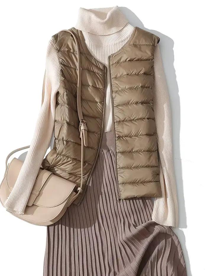 NewBang-Gilet Femme, Doublure Chaude, Glaçure Chaude, Ultra Légère, Portable, Fibre Hiver, Grande Ta
