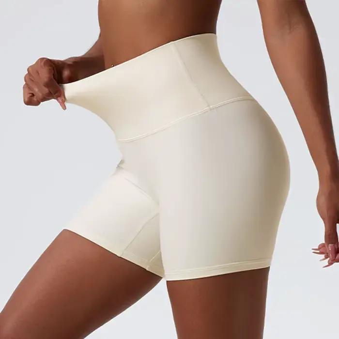 Vêtements de yoga en tissu super doux pour l'été, shorts de sport push-up pour femmes, leggings de s