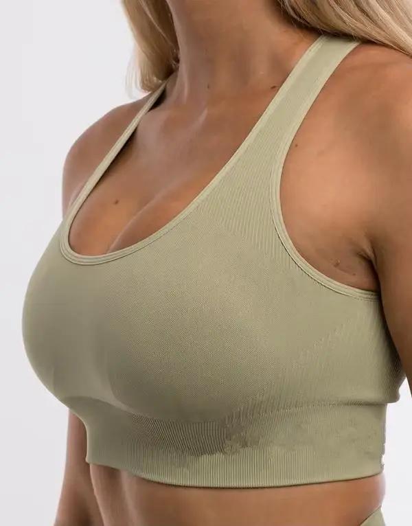 Haut sans couture soutien-gorge dos nu sans os sous-vêtements féminins débardeur court soutien-gorge