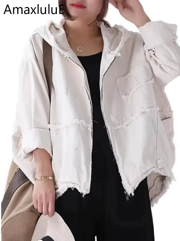 Amax luluE coréen femmes vêtements d'extérieur amples manteaux de mode dames vêtements à capuche Vin