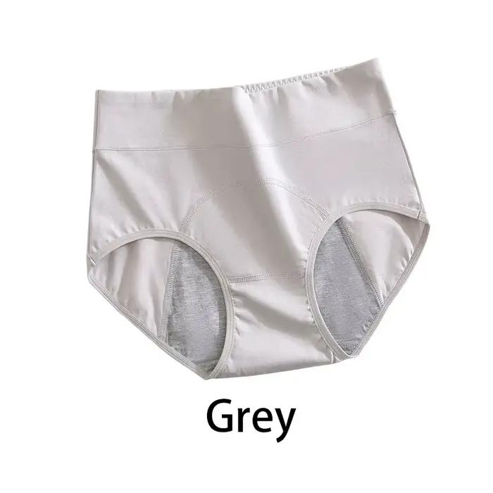 Culotte Menstruelle en Coton, Taille Haute, Sous-Vêtement Menstruel