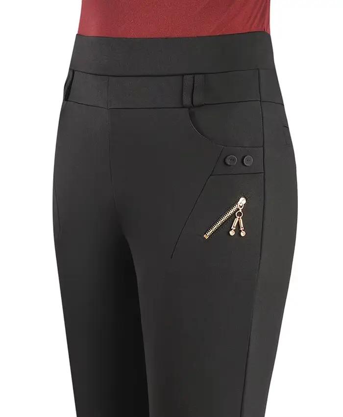 Pantalon Femme 2026 Nouvelle Collection Printemps Automne Taille Haute Extensible Décontracté Grande