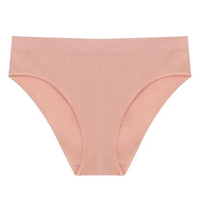 Culottes en coton pour femmes Pack slips fil à coudre respirant pur coton entrejambe femmes culottes