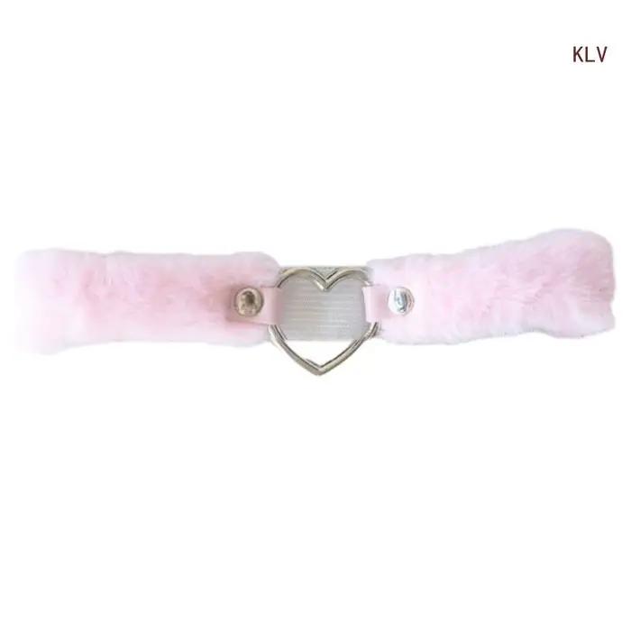 Porte-jarretelles en peluche pour femmes, harnais cuisse, sangle jarretelles pour fête Cosplay, boît