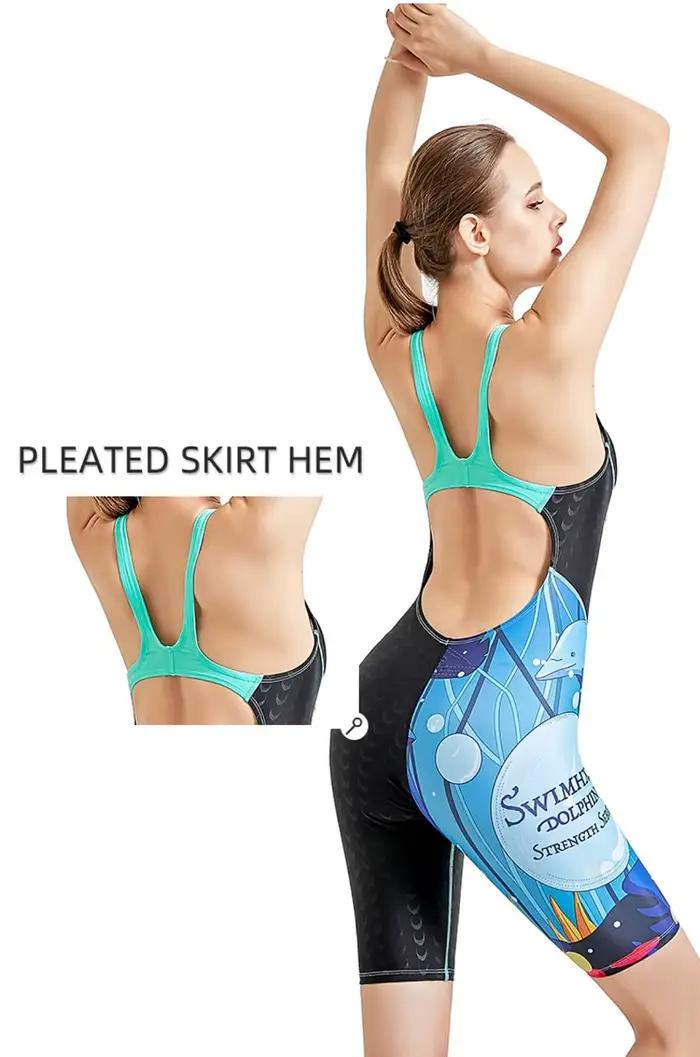 HXBY maillot de bain une pièce d'entraînement athlétique pour femmes maillot de bain de compétition 