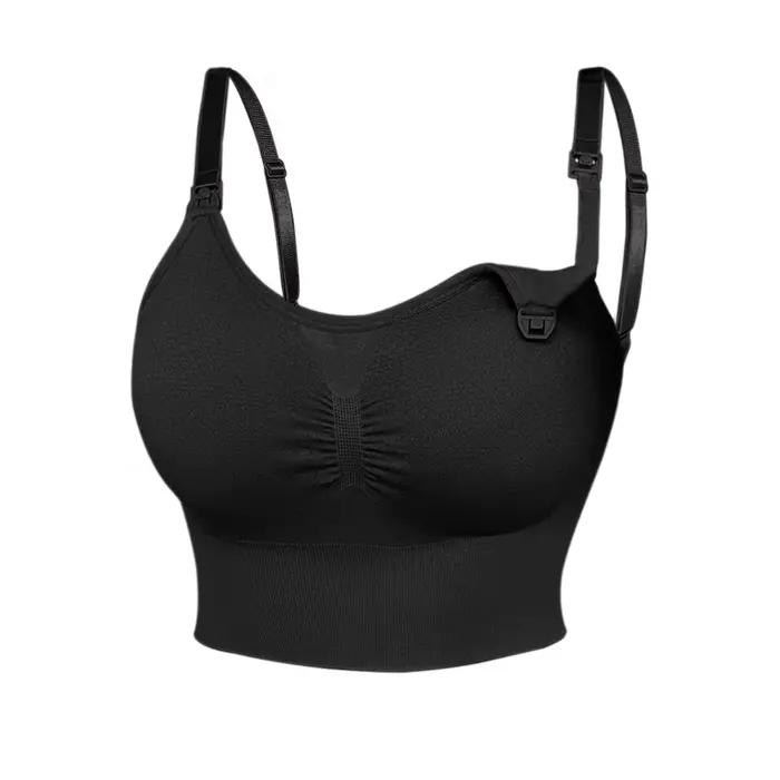 Soutien-gorge d'allaitement nu pour femmes de haute qualité avec crochets sans fil rembourrage détac