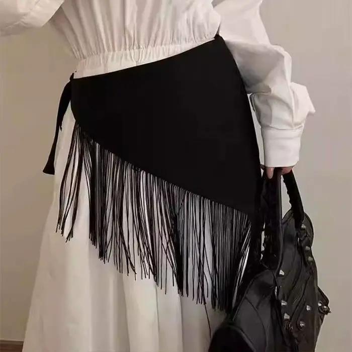 Ceinture de taille large, Corset, chemise, robe, manteau, accessoires de décoration, pompon rétro, t
