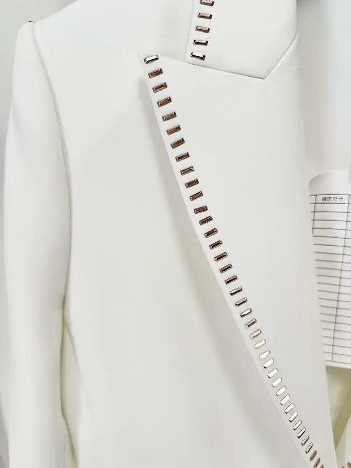 Ensemble de costume de créateur HIGH STREET, dernière mode 2026, pour femme, avec blazer à bouton un