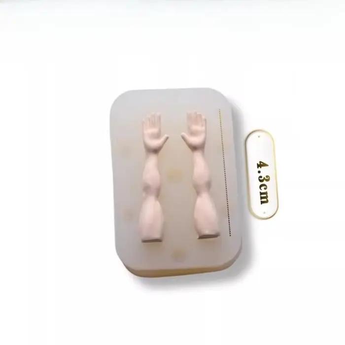 Moule en silicone pour corps masculin avec muscles abdominaux, fait main, pour sculpture en argile u