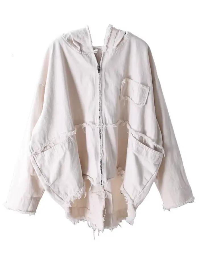 Amax luluE coréen femmes vêtements d'extérieur amples manteaux de mode dames vêtements à capuche Vin