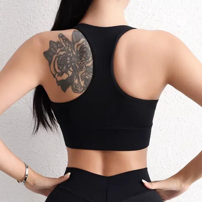 SOISOU Nylon Yoga haut court soutien-gorge pour femmes gymnastique Sport soutien-gorge le plus sexy 