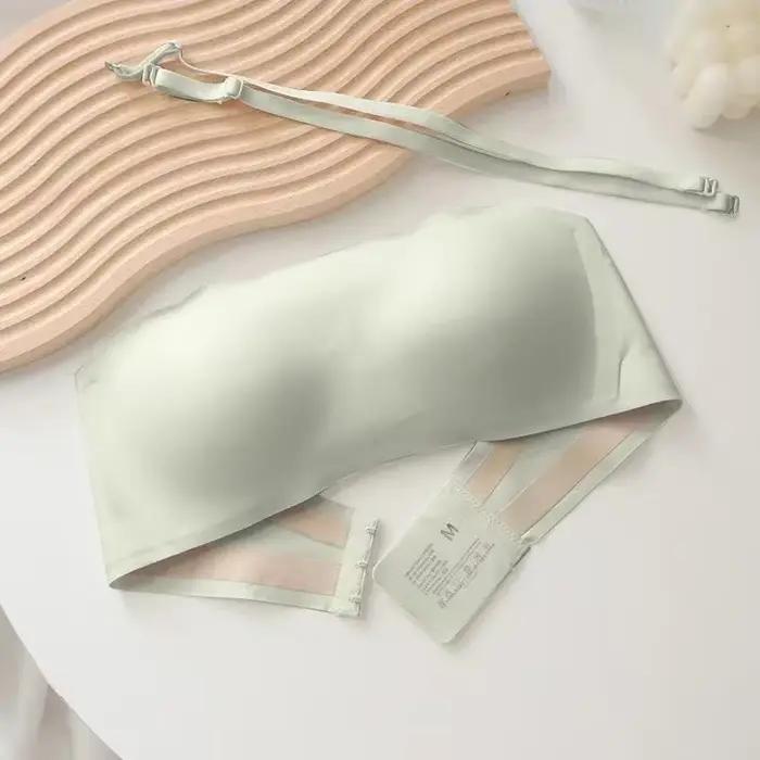 Soutien-gorge Invisible sans bretelles, sous-vêtements sans couture pour femmes, froncé sans Traces,
