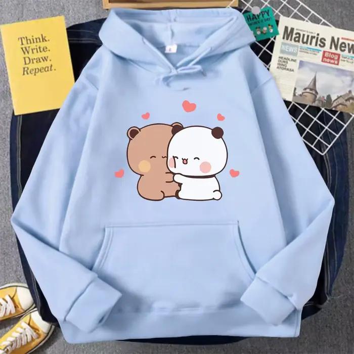 KrasnoBear-Sweats à capuche de dessin animé mignon pour filles, Bubu, Dudu, Kawaii, Vêtements pour f