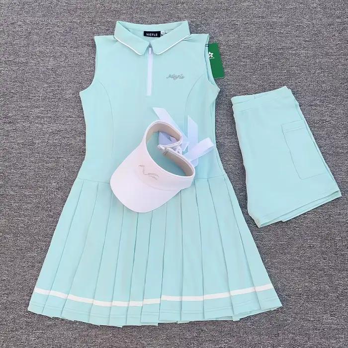 Robe de sport de golf sans manches pour femme, nouveau style 2026, avec propriétés antibactériennes,