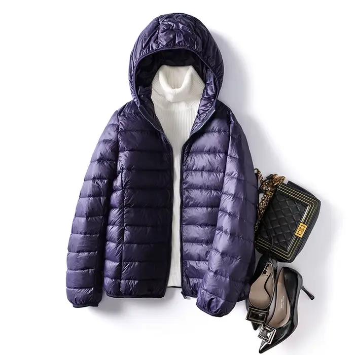 Doudoune courte ultra légère pour femme, manteau chaud, mince, pliable, grande taille, 5XL, 6XL, 7XL