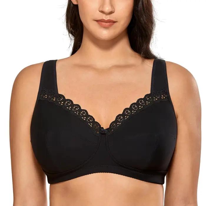 Soutien-gorge Grande Taille Delimira pour Femme – Lingerie Quotidienne DELIMIRA Noir Blanc – Collect
