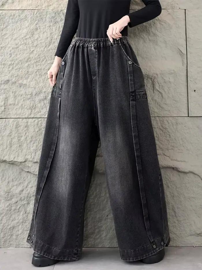 Amax LuluE 2026 printemps mode classique Denim pantalon dames Vintage solide jean décontracté femmes