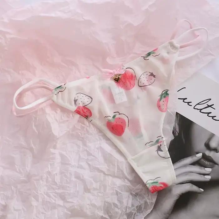 Culotte Sexy transparente taille basse, sous-vêtements sans couture pour femmes et filles mignonnes,