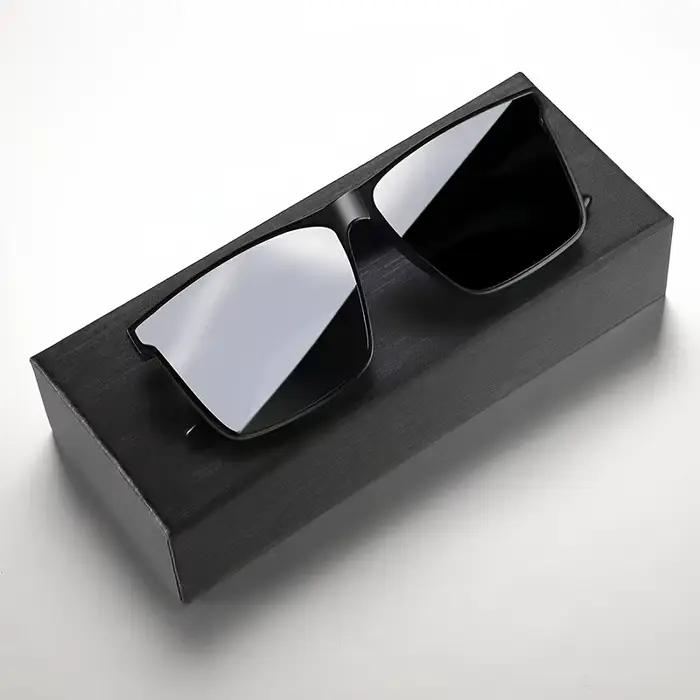 Lunettes carrées noires simples pour hommes et femmes, 1 pièce, pour hommes et femmes, voyage en ple