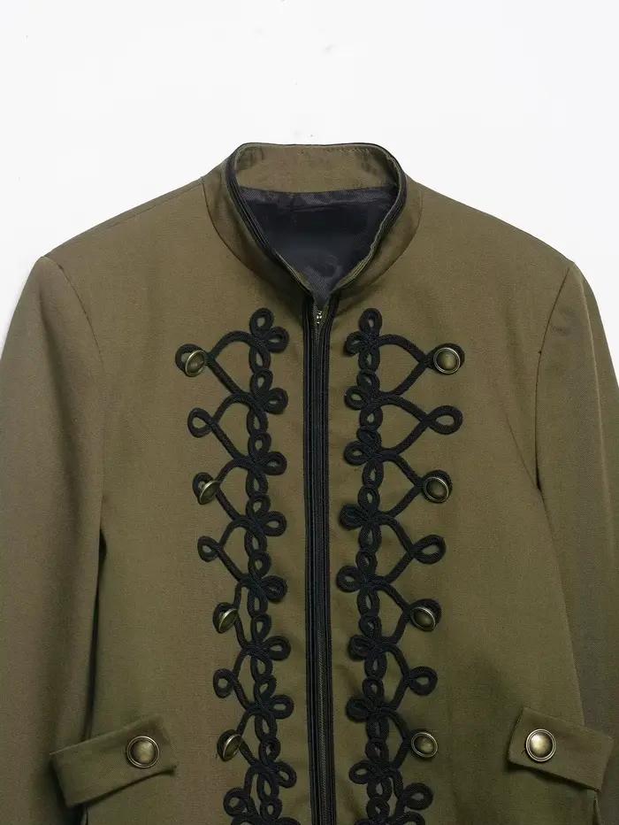 ZYIG Nouvelle Collection Printemps 2026 – Veste de Costume Élégante pour Femme avec Épaulettes Rembo