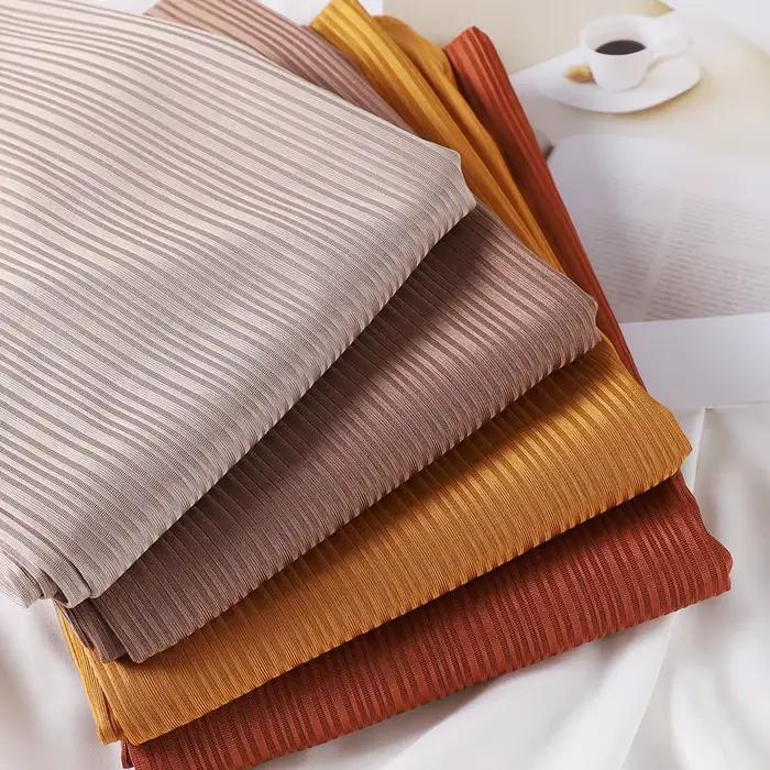 Jersey côtelé Hijab musulman plaine écharpe crêpe Hijab écharpe doux châles islamiques enveloppes ba