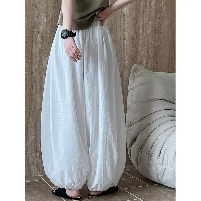 Bloomers surdimensionnés pour femmes, nouvelle mode d'été élégante, pantalon lanterne décontracté, a