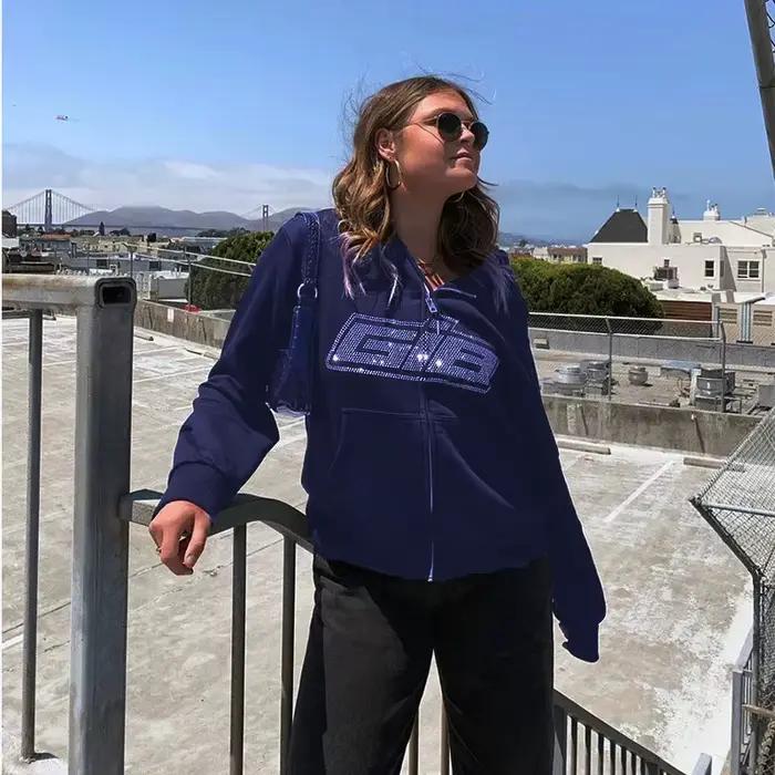 Sweat-shirt à manches longues pour femmes, sweat-shirt à capuche avec fermeture éclair, ample, surdi