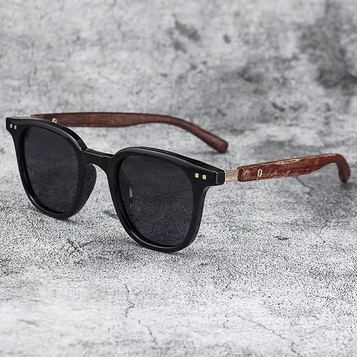 Nouvelles lunettes de soleil vintage pour hommes, monture PC, verres classiques de marque, verres tr