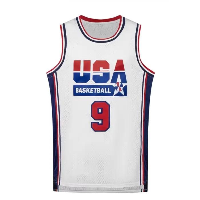 Maillot de basket-ball pour hommes, respirant, col rond, vêtements de sport sans manches, uniforme d