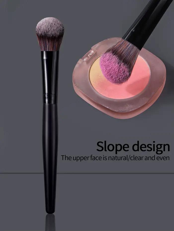 Brosse à Blush crème coudée professionnelle, pour Contour des joues, pointillé, crème liquide, outil