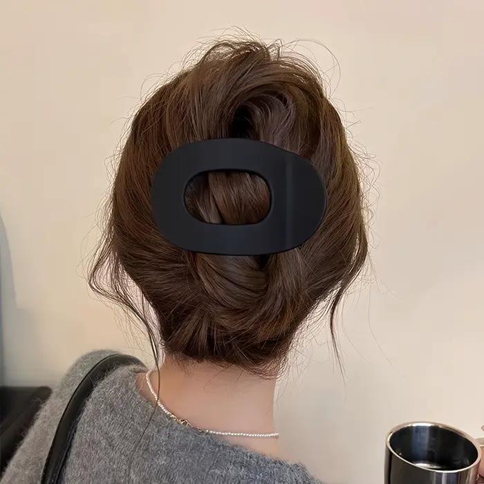 Pinces à cheveux coréennes élégantes, crabe mat, acide acétique, cuillère, épingle à cheveux, nouvel