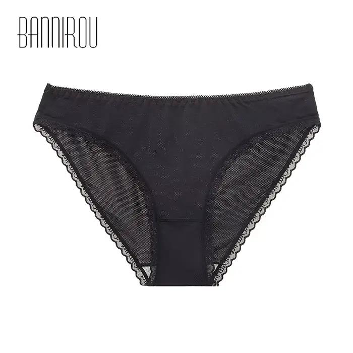 BANNIROU-Culottes pour femmes, sous-vêtements doux de haute qualité, intimes pour dames, 1 pièce