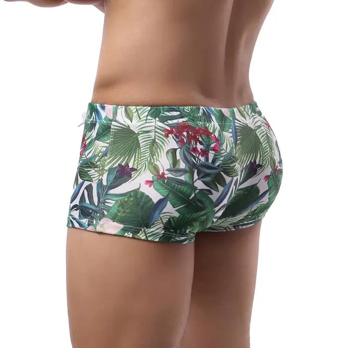 Vente chaude maillots de bain homme boxeurs de natation Shorts Sexy maillot de bain hommes taille ba