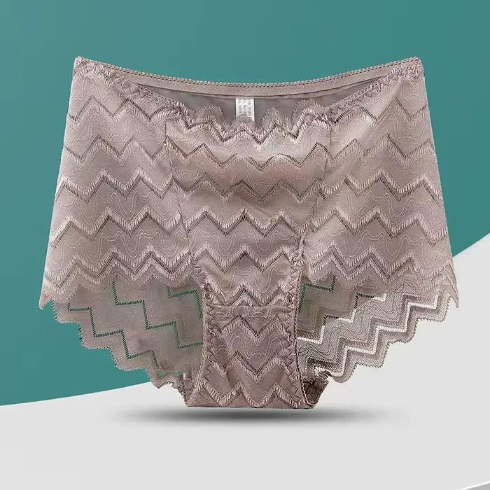 Culottes pour femmes avec un petit nœud décoratif, taille mi-haute, plusieurs tons pastel, sous-vête