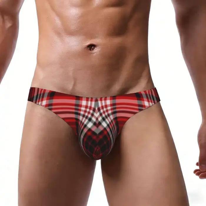 Sous-vêtements pour hommes, caleçons pour hommes, rouge, blanc, noir, à carreaux, sexy, sous-vêtemen