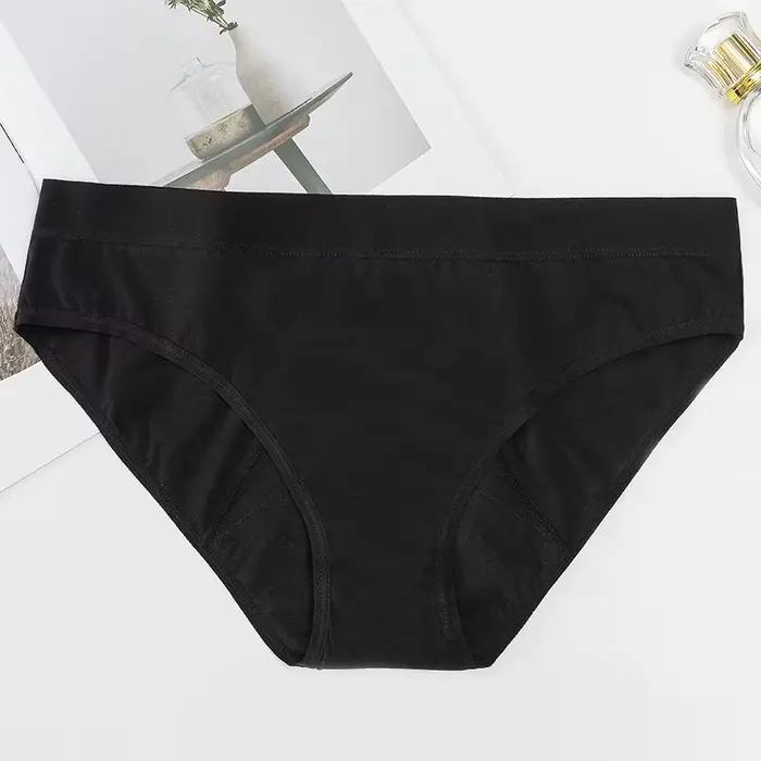 Culotte menstruelle étanche pour adolescents, sous-vêtements physiologiques, impression mignonne, 4 