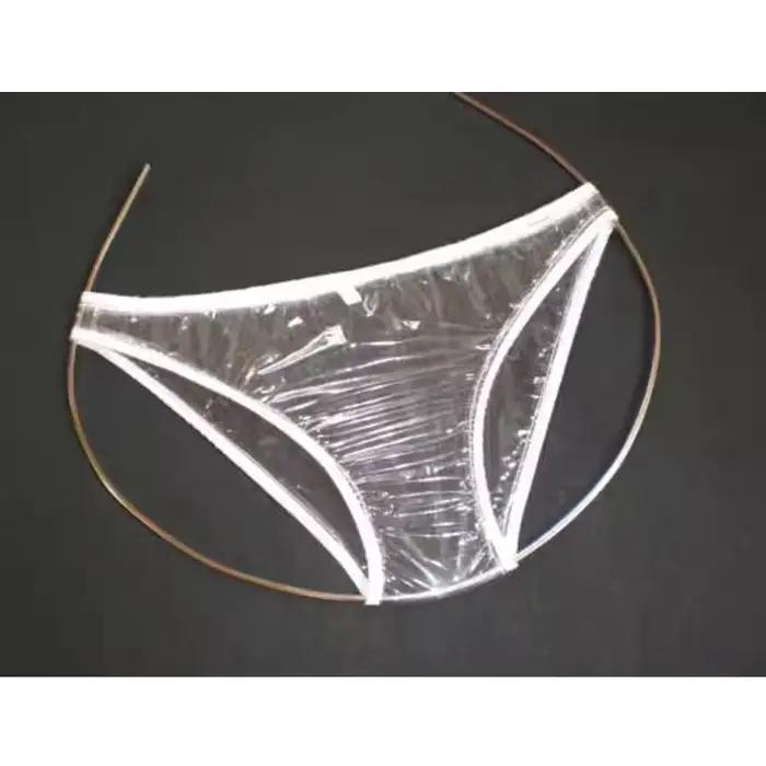 Culottes transparentes sexy pour hommes, pantalons en PVC transparent, boxers pour femmes, culottes 