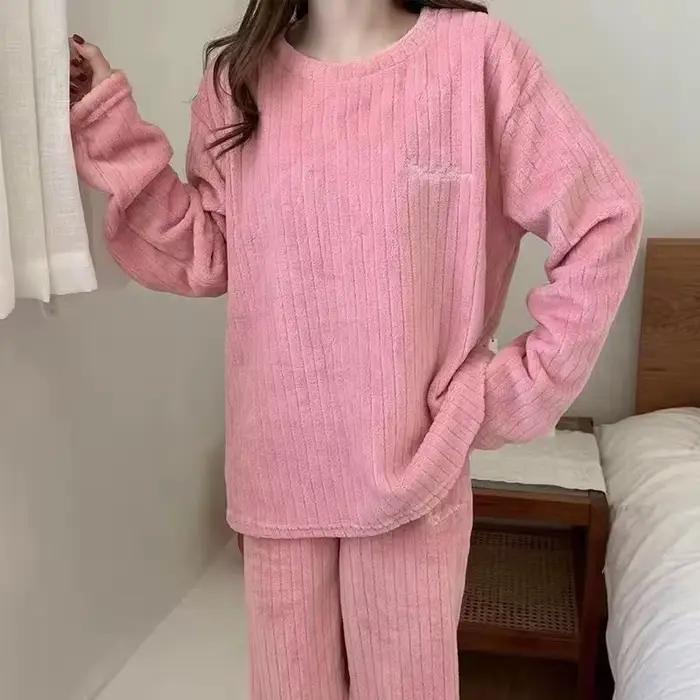 Nouveaux pyjamas d'hiver pour femmes, ensemble de vêtements d'intérieur, vêtements chauds d'automne 