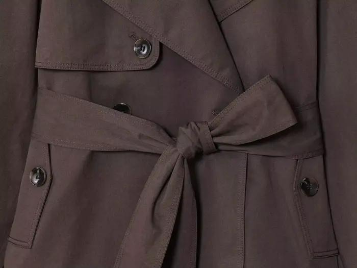 ETJ automne 2025 nouvelle collection femmes style britannique revers double boutonnage maillard coul