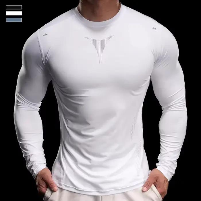 Collants de sport à manches longues pour la course à pied et l'entraînement, vêtements de fitness d'