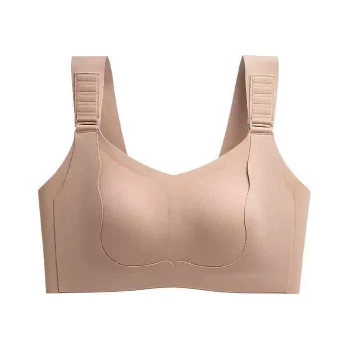 Soutien-gorge sans couture grande taille pour femme, bretelles réglables, anti-affaissement, soutien des aisselles, réduction de la poitrine, usage quotidien, tailles 34-44, NOUVEAU