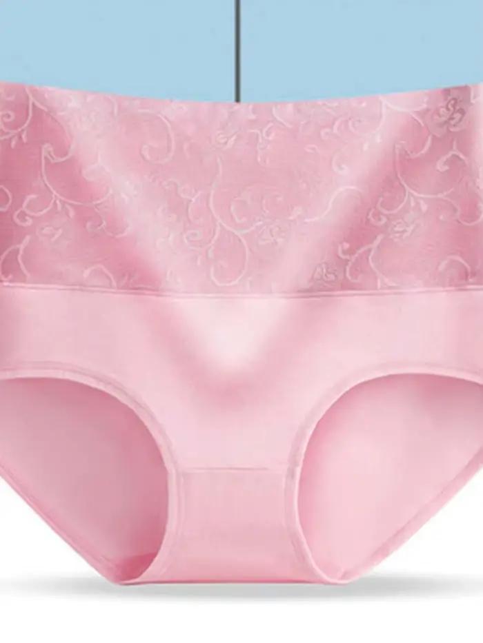 Dámské bavlněné kalhotky s vysokým pasem, sexy spodní prádlo