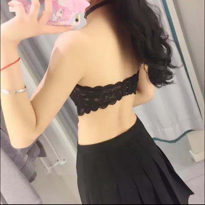 Léon's day-Soutien-gorge élastique sans bretelles pour femme, sexy, bustier tubulaire en dentelle, sous-vêtements rembourrés sans couture, vente en gros