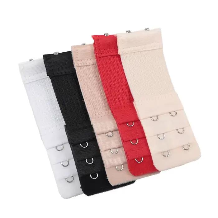 Extension de soutien-gorge élastique à 2 crochets pour femmes, 5 pièces/ensemble, sangle d'extension, Clip à crochet, boucle réglable, accessoires intimes