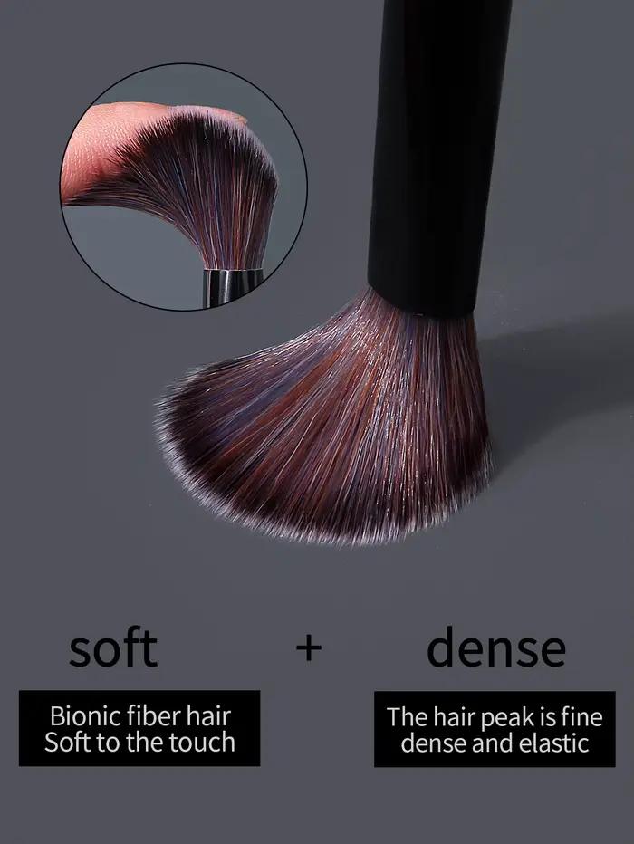 Brosse à Blush crème coudée professionnelle, pour Contour des joues, pointillé, crème liquide, outil de maquillage