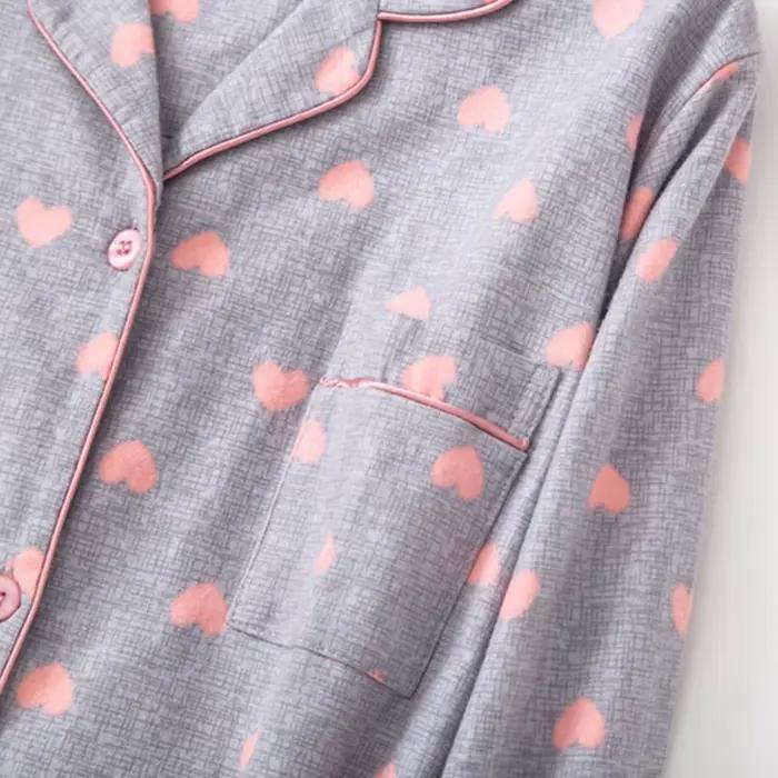 Chemise de nuit boutonnée en coton pour femme, chemise de nuit à manches longues, chemise de nuit en glouton, chemise de nuit d'automne et d'hiver, chemise de nuit, média